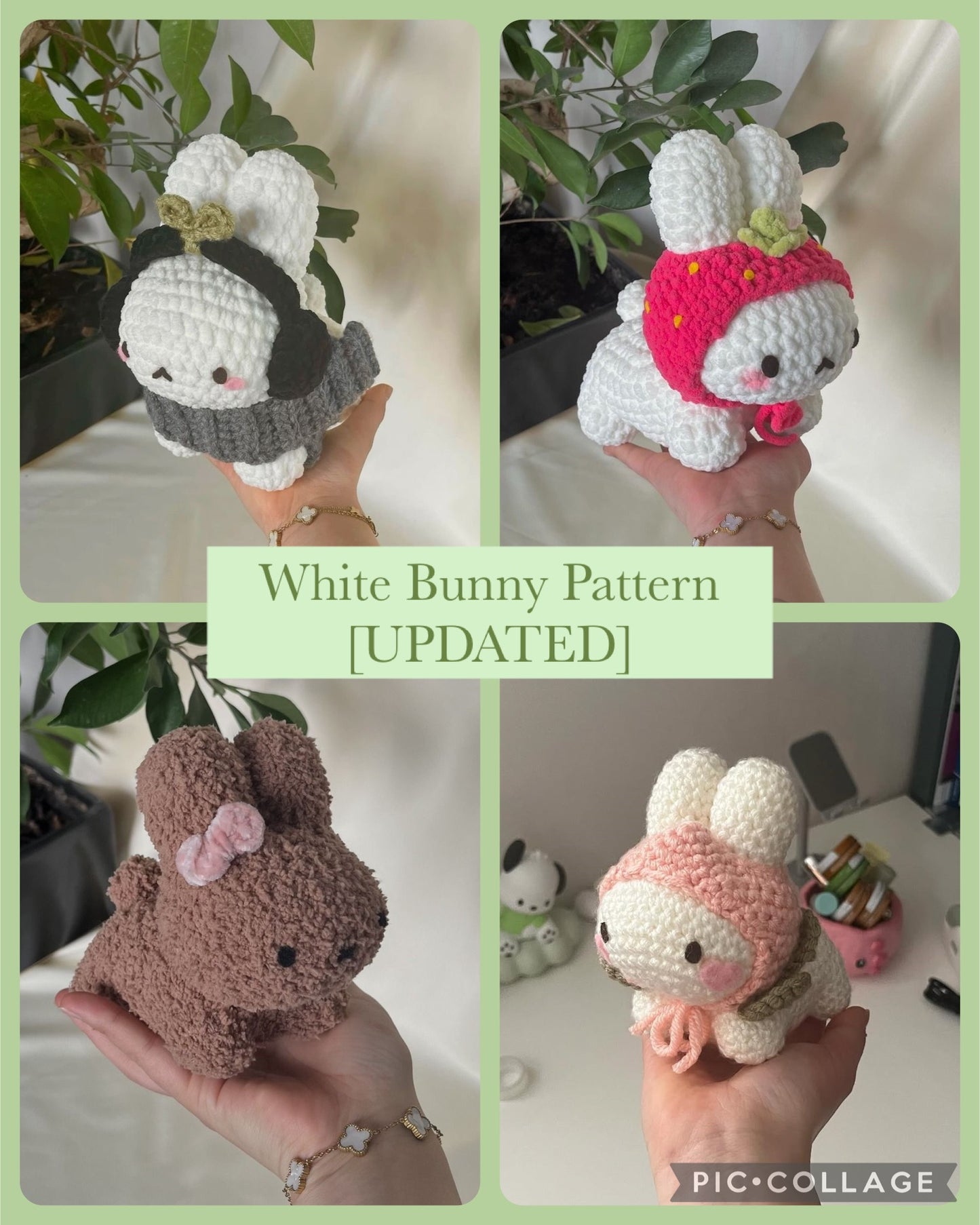 White Bunny Pattern