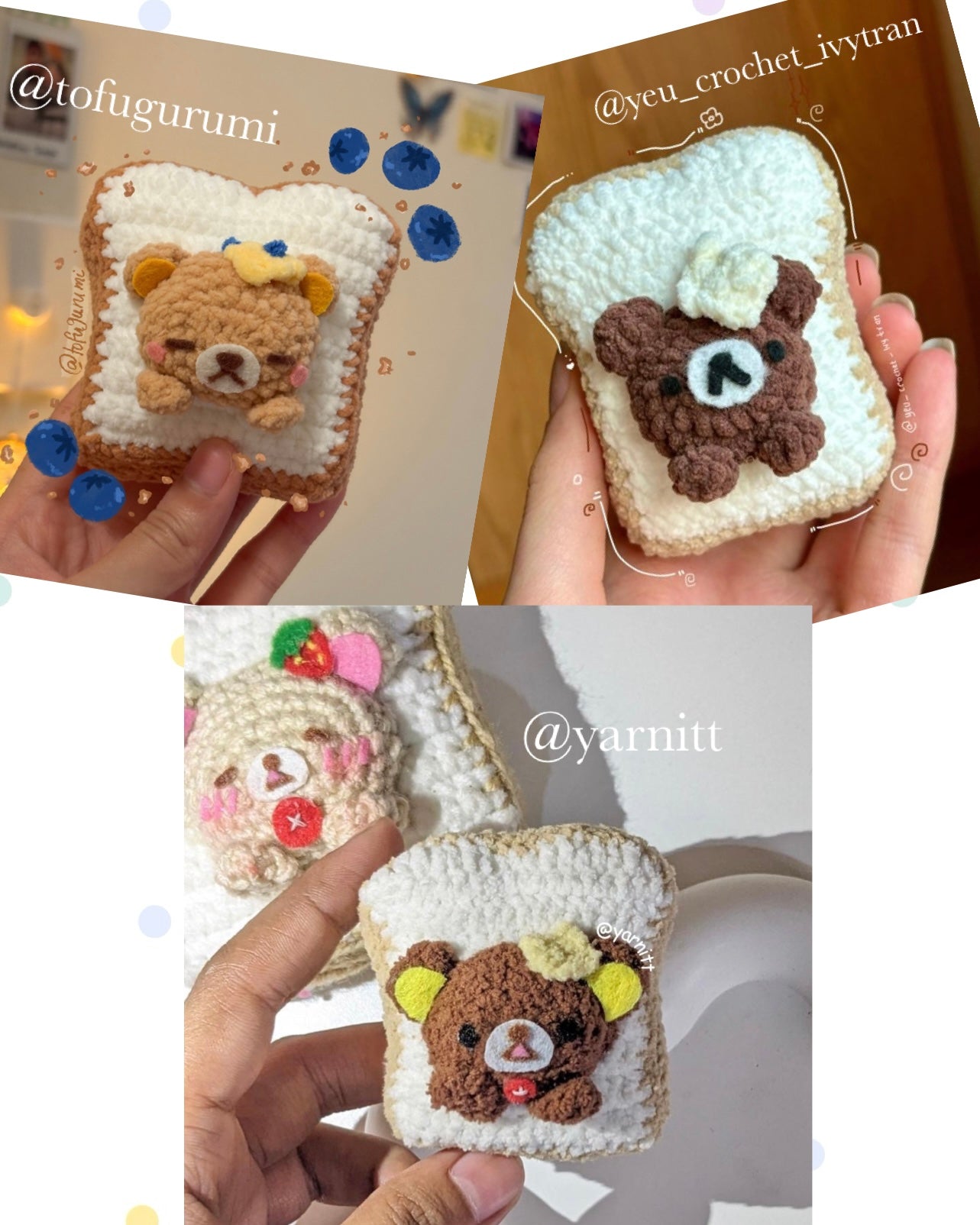 Bear Toast 2-in-1 Pattern