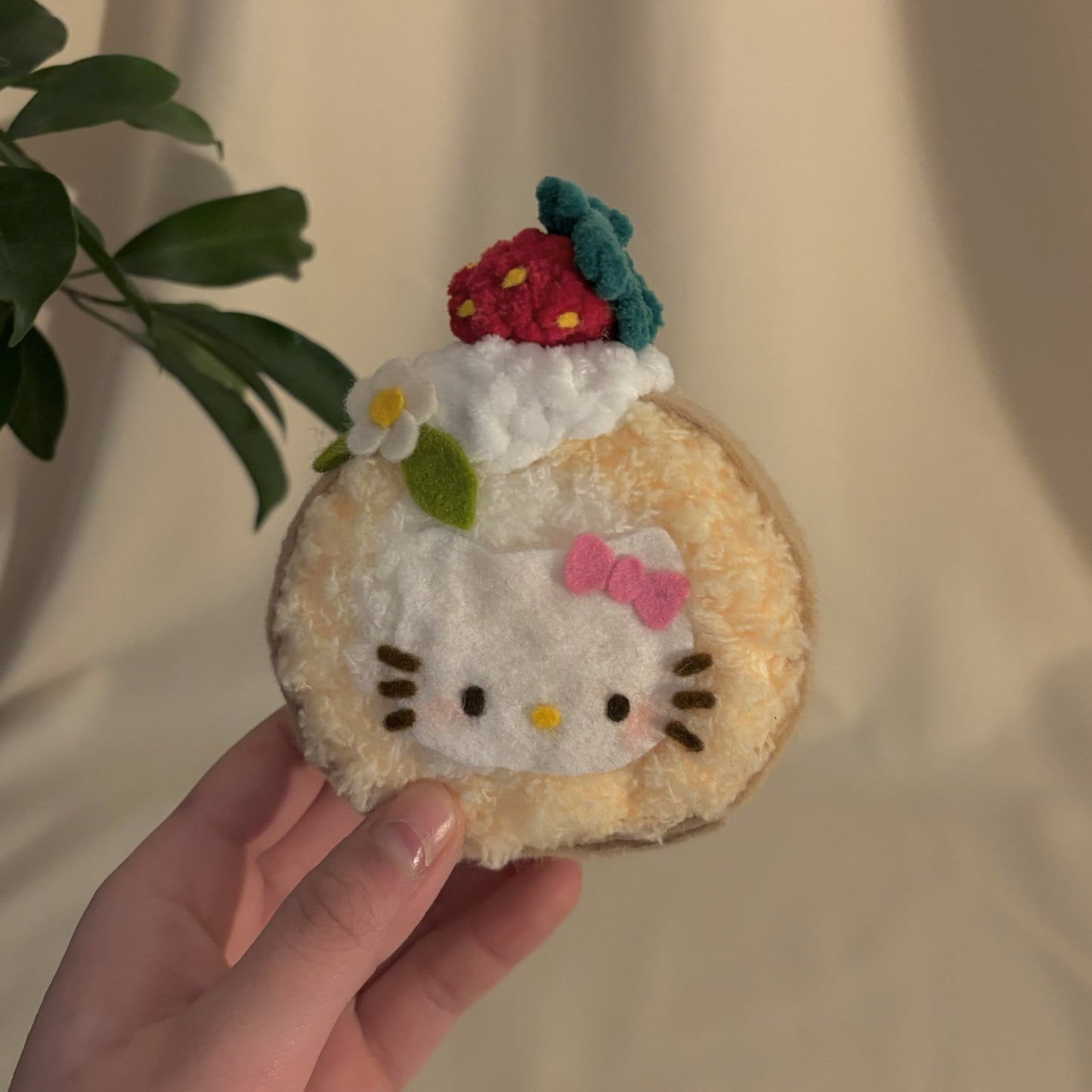 Kitty Swiss Cake Roll Plush