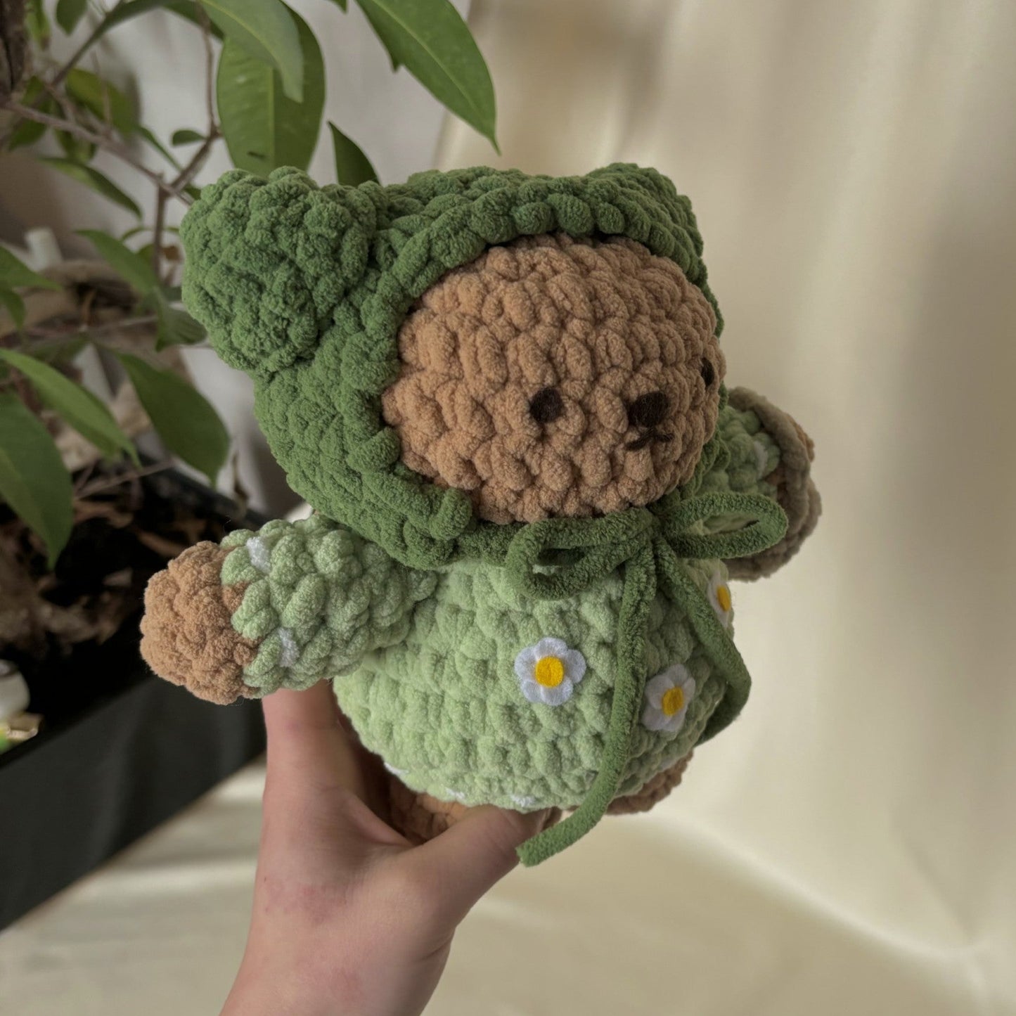 Daisy Themed Bear Plush