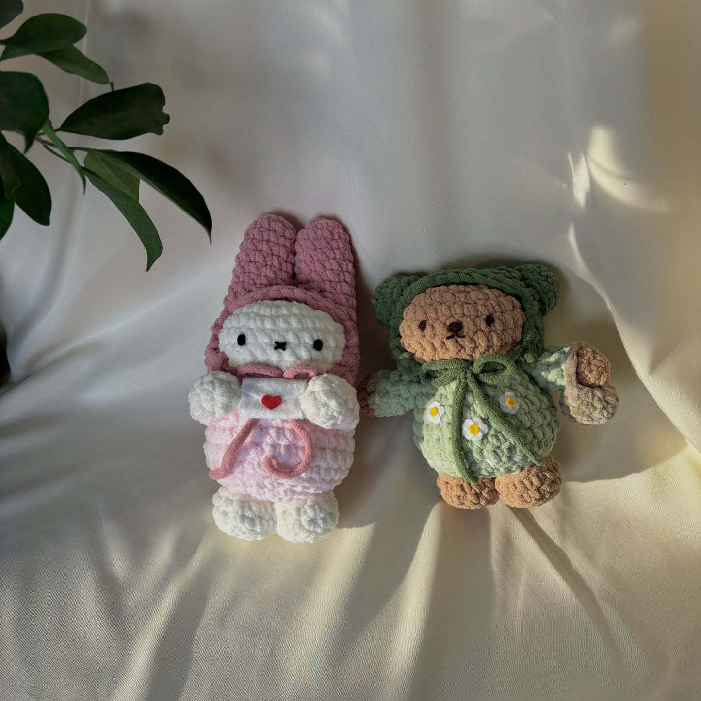 Daisy Themed Bear Plush