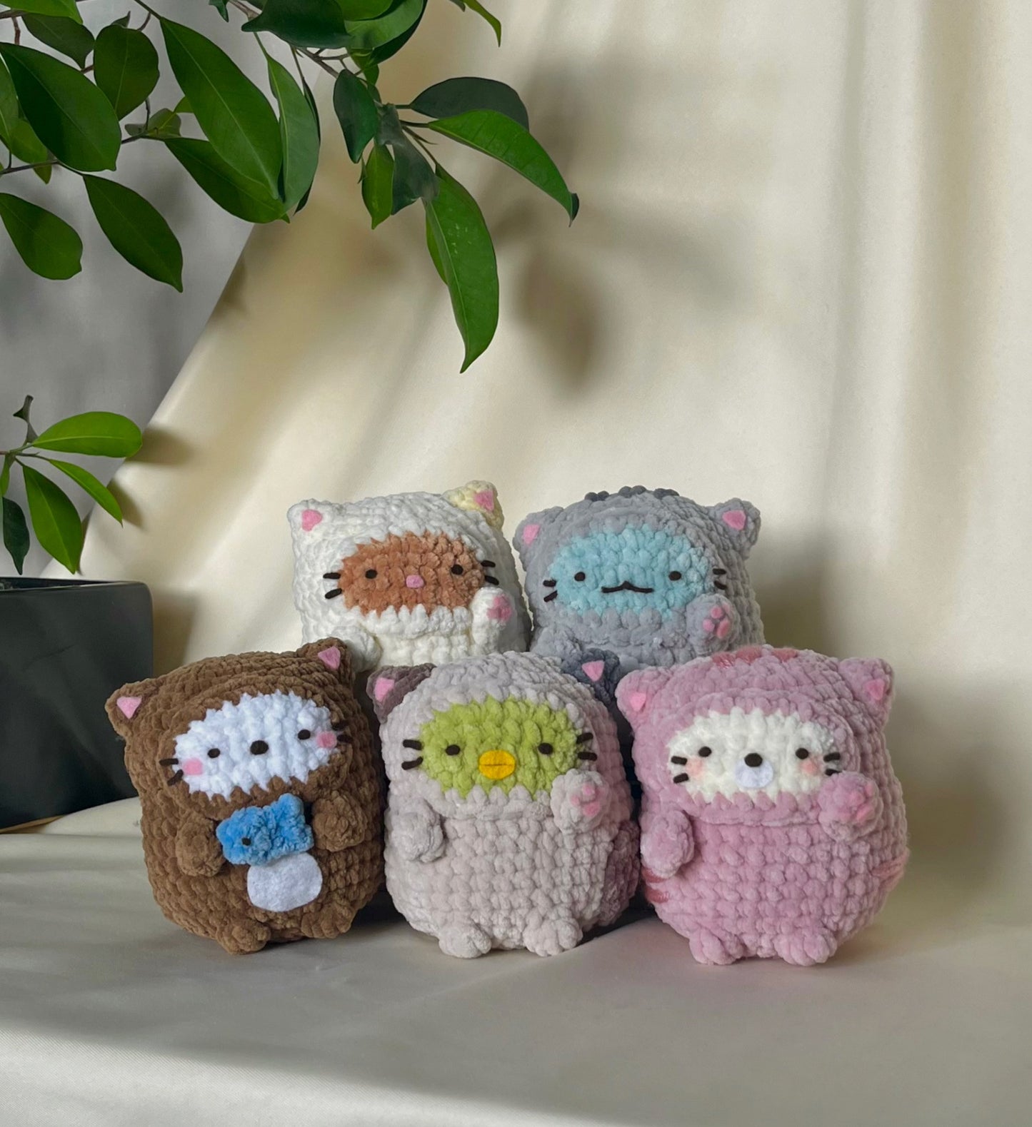 Sumikko Gurashi in Cat Onesies Squishmallows