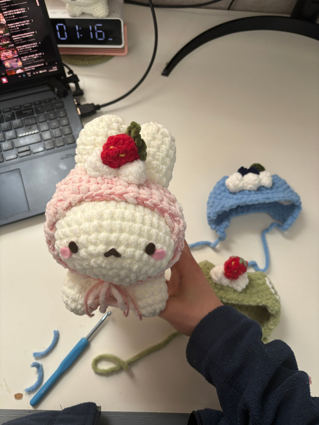 Cake Roll Hat Add-Ons Free Pattern