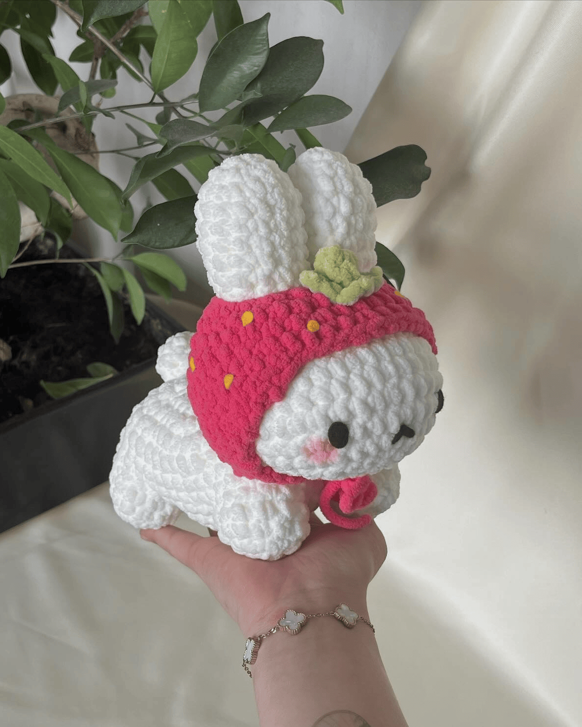 Cute Crochet Bunny with Hat 4 in 1 Pattern
