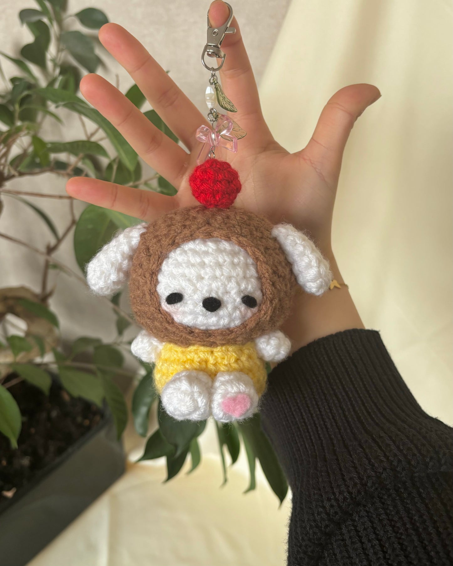 Purin Dog Keychain