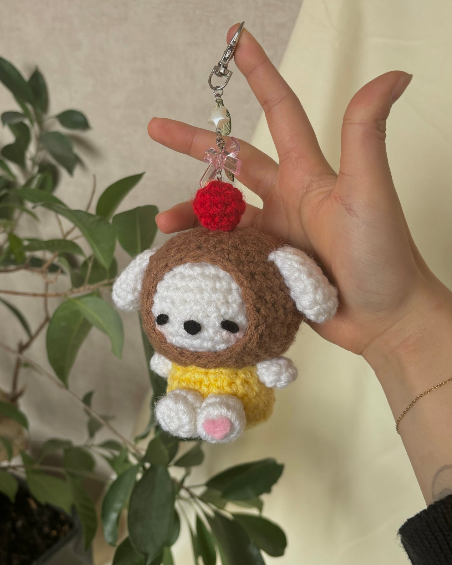 Purin Dog Keychain