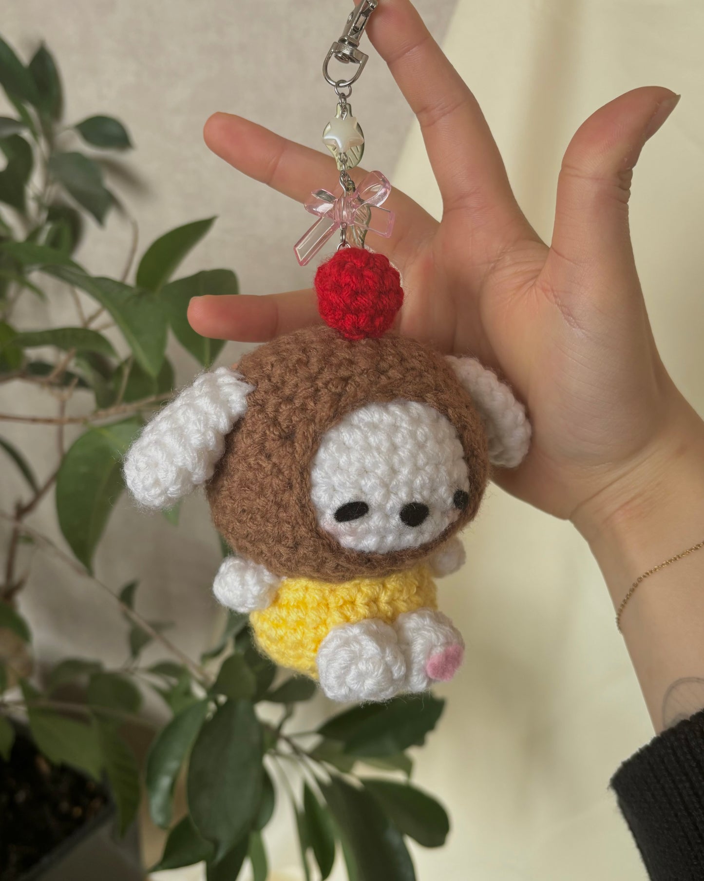 Purin Dog Keychain
