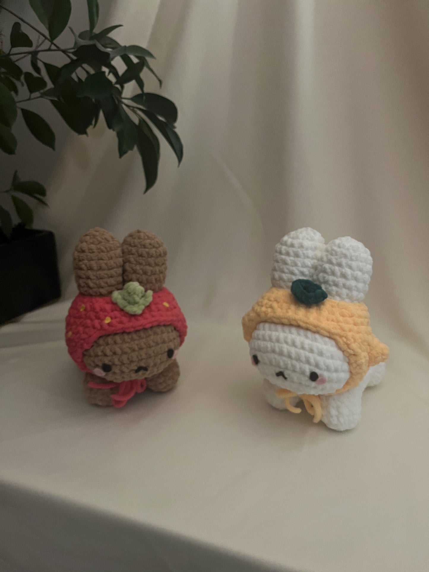 Cute Crochet Bunny with Hat 4 in 1 Pattern