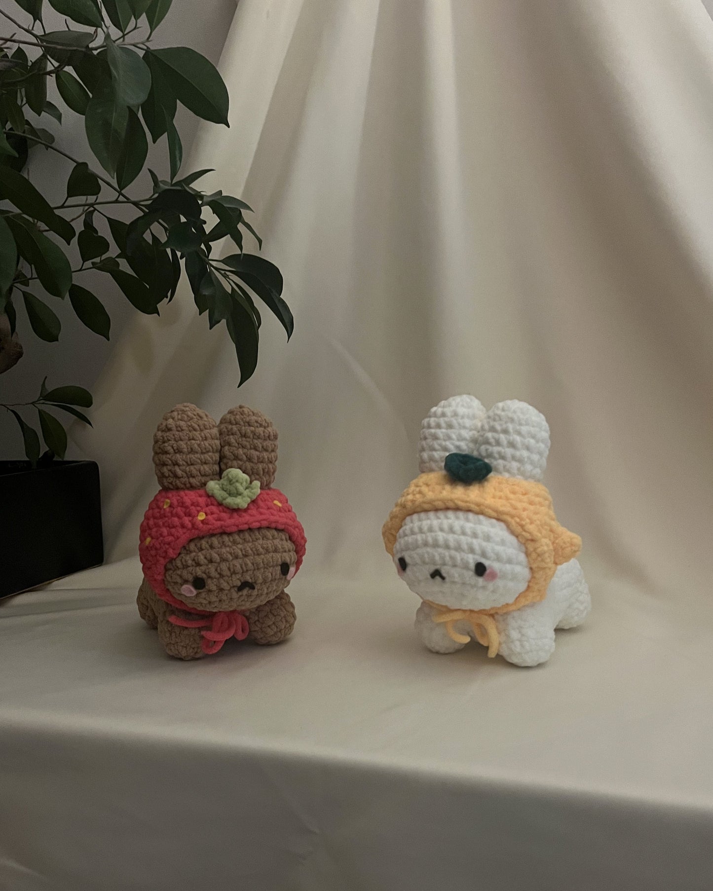 Cute Crochet Bunny with Hat 4 in 1 Pattern